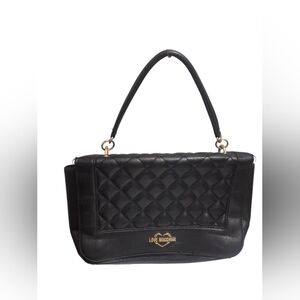 Love Moschino Quilted Black Hand Bag